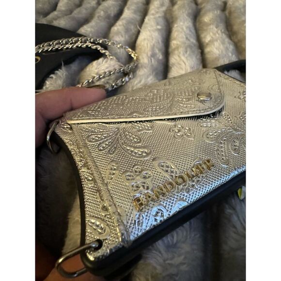Bandolier 12/13 max pro silver lily lace  crossbody iphone case/belt/strap set - Picture 9 of 11